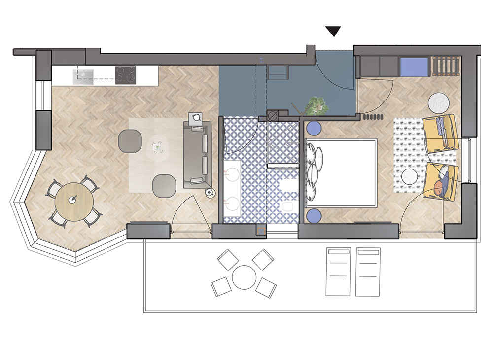 Skizze Ferienwohnung Lene